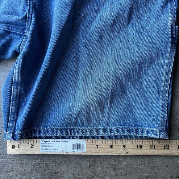 VINTAGE ROUTE 66 JORTS JEAN SHORTS DENIM 38 BAGGY LOOSE - Picture 5 of 5